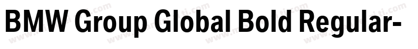 BMW Group Global Bold Regular字体转换